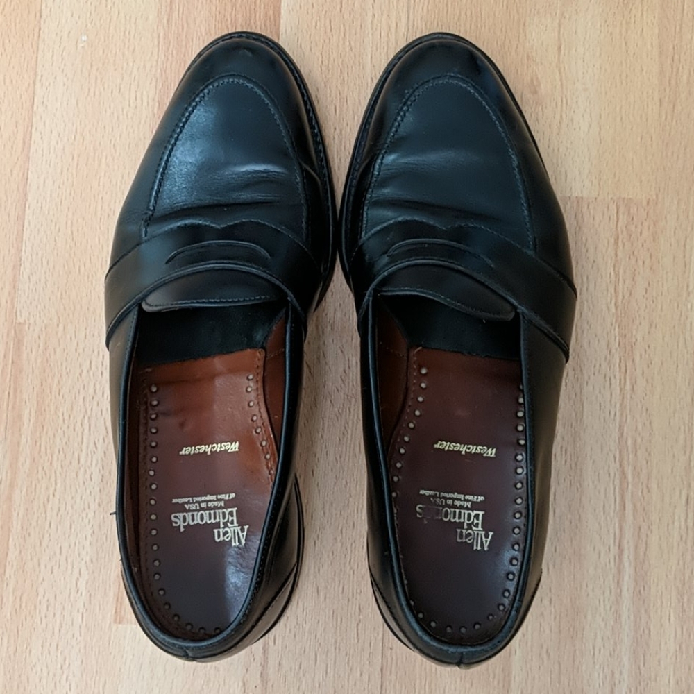 Allen Edmonds Westchester black loafers